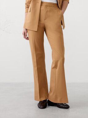BANANA REPUBLIC Bootcut High-Rise Sculpted Camel Trouser Size 8